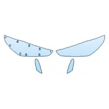 PRECUT PPF KIT - 2018 HYUNDAI ELANTRA GT SPORT HEADLIGHTS FOG LIGHTS PRECUT PPF CLEAR BRA WRAP