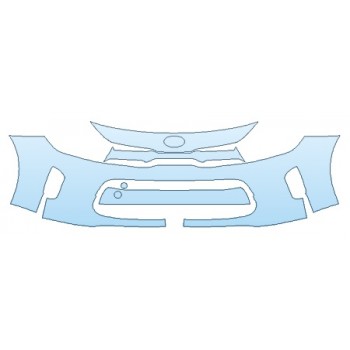 PAINT PROTECTION KIT - 2020 KIA RIO SEDAN S BUMPER - PRECUT PPF CLEAR BRA WRAP