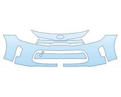 PAINT PROTECTION KIT - 2020 KIA RIO SEDAN S BUMPER - PRECUT PPF CLEAR BRA WRAP
