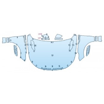 PRECUT PPF KIT - 2018 LAND ROVER RANGE ROVER VELAR FIRST EDITION FULL HOOD WITH BADGE FENDERS MIRRORS PRECUT PPF CLEAR BRA WRAP