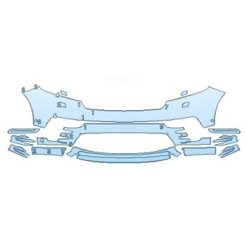 PRECUT PPF KIT - 2018 LAND ROVER RANGE ROVER VELAR FIRST EDITION BUMPER WITH WASHERS AND SENSORS PRECUT PPF CLEAR BRA WRAP