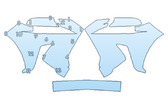 PRECUT PPF CLEAR BRA WRAP