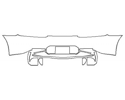 2018 MERCEDES AMG GT C ROADSTER Full Rear Bumper