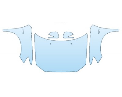 2018 MITSUBISHI OUTLANDER SPORT SE FULL HOOD(WRAPPED) FENDERS MIRRORS PRECUT PPF CLEAR BRA WRAP