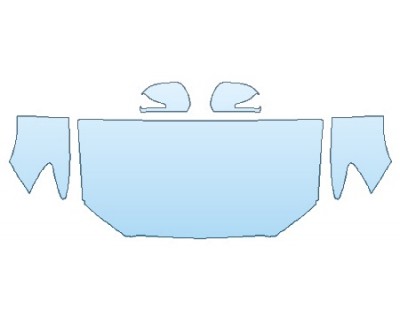 2018 MITSUBISHI OUTLANDER SPORT SE HOOD(30 INCHWRAPPED EDGES) FENDERS MIRRORS PRECUT PPF CLEAR BRA WRAP