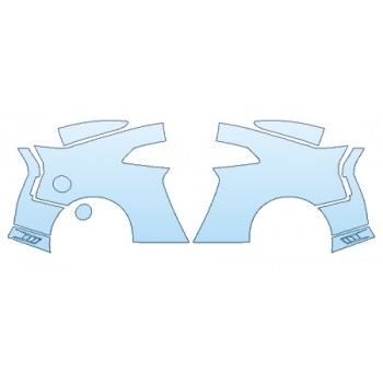 PAINT PROTECTION KIT - 2019 NISSAN GT-R PURE FULL REAR QUARTER PANELS - PRECUT PPF CLEAR BRA WRAP