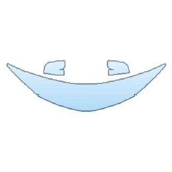 PAINT PROTECTION KIT - 2019 TOYOTA COROLLA LE ECO HOOD(18 INCHWRAPPED EDGES) MIRRORS - PRECUT PPF CLEAR BRA WRAP