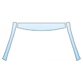 PAINT PROTECTION KIT - 2019 TOYOTA COROLLA SE 6MT ROOF A-PILLARS - PRECUT PPF CLEAR BRA WRAP