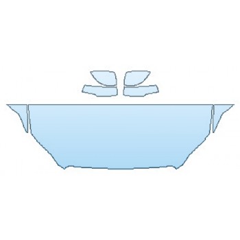 PRECUT PPF KIT - 2018 TOYOTA COROLLA LE ECO HOOD(24 INCH STRAIGHT CUT) FENDERS MIRRORS PRECUT PPF CLEAR BRA WRAP