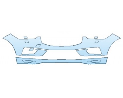PAINT PROTECTION KIT - 2019 TOYOTA COROLLA LE ECO BUMPER WITH WASHERS - PRECUT PPF CLEAR BRA WRAP