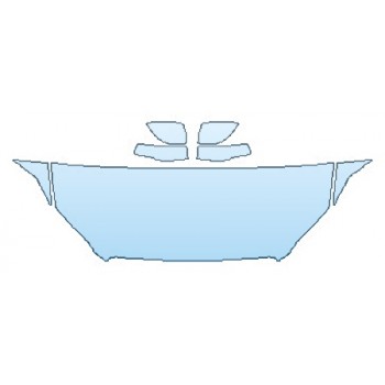 PRECUT PPF KIT - 2018 VOLVO XC60 R-DESIGN HOOD(24 INCH) FENDERS MIRRORS PRECUT PPF CLEAR BRA WRAP