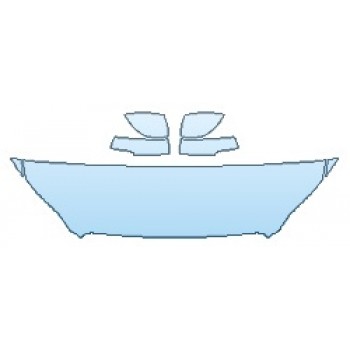 PRECUT PPF KIT - 2018 VOLVO XC60 R-DESIGN HOOD(18 INCH) FENDERS MIRRORS PRECUT PPF CLEAR BRA WRAP