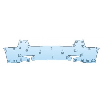 2020 TESLA MODEL 3 FullRear Bumper With Sensors