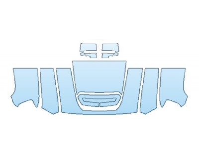 2019 GMC SIERRA 2500HD BASE DURAMAX Hood(30 Inch Wrapped Edges) Fenders Mirrors - INVISIBLEMASK  - 3M PAINT PROTECTION
