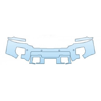 2019 GMC SIERRA 2500HD BASE DURAMAX Bumper With Sensors - INVISIBLEMASK  - 3M PAINT PROTECTION