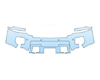 2019 GMC SIERRA 2500HD BASE DURAMAX Bumper With Sensors - INVISIBLEMASK  - 3M PAINT PROTECTION
