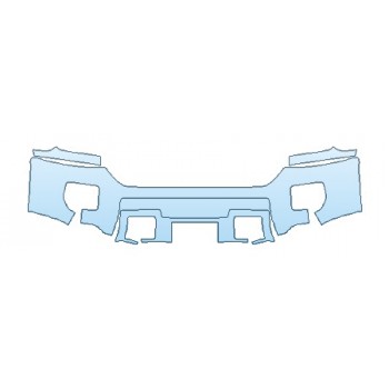 PAINT PROTECTION KIT - 2019 GMC SIERRA 2500HD DENALI BUMPER - PRECUT PPF CLEAR BRA WRAP
