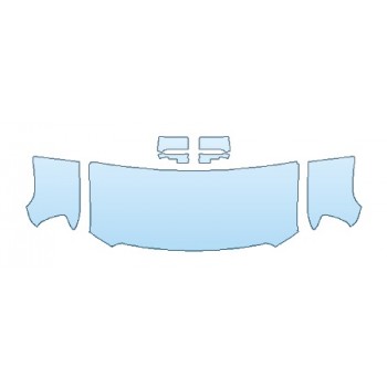 PAINT PROTECTION KIT - 2019 GMC SIERRA 2500HD SLE HOOD(30 INCH WRAPPED EDGES) FENDERS MIRRORS - PRECUT PPF CLEAR BRA WRAP