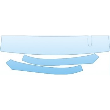 PAINT PROTECTION KIT - 2005 BUICK RAINIER ULTRA ROOF A-PILLAR (WITH ANTENNA) KIT - PRECUT PPF CLEAR BRA WRAP
