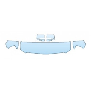 PAINT PROTECTION KIT - 2019 GMC SIERRA 3500HD BASE HOOD(18 INCH) FENDERS MIRRORS - PRECUT PPF CLEAR BRA WRAP