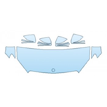 PRECUT PPF KIT - 2018 MERCEDES C-CLASS CABRIOLET C300 4MATIC SPORT HOOD(24 INCH) FENDERS MIRRORS PRECUT PPF CLEAR BRA WRAP