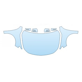 PRECUT PPF KIT - 2018 MERCEDES CLA-CLASS COUPE CLA250 4MATIC BASE FULL HOOD(WRAPPED EDGES) FENDERS MIRRORS PRECUT PPF CLEAR BRA WRAP