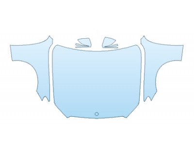 2018 MERCEDES E-CLASS WAGON E400 4MATIC BASE  FULL HOOD(WRAPPED EDGES) FENDERS MIRRORS PRECUT PPF CLEAR BRA WRAP