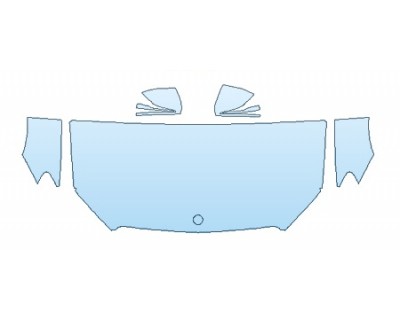 2018 MERCEDES E-CLASS WAGON E400 4MATIC BASE  HOOD(30 INCH WRAPPED EDGES) FENDERS MIRRORS PRECUT PPF CLEAR BRA WRAP