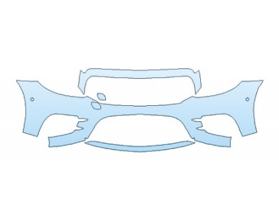 2018 MERCEDES E-CLASS WAGON E400 4MATIC BASE  BUMPER WITH SENSORS PRECUT PPF CLEAR BRA WRAP