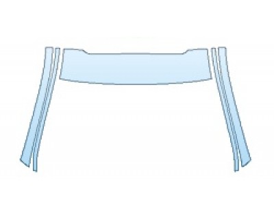 2018 MERCEDES E-CLASS WAGON E400 4MATIC BASE  ROOF A-PILLARS PRECUT PPF CLEAR BRA WRAP