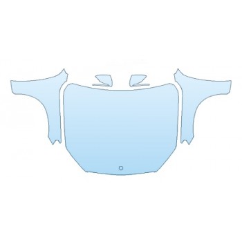 PRECUT PPF KIT - 2018 MERCEDES GLC-CLASS COUPE GLC300 4MATIC SPORT FULL HOOD(WRAPPED EDGES) FENDERS MIRRORS PRECUT PPF CLEAR BRA WRAP