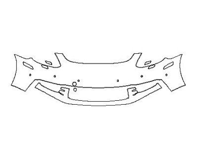 2018 PORSCHE PANAMERA 4 E-HYBRID EXECUTIVE Bumper With Washers And Sensors (2 piece)