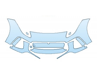 PAINT PROTECTION KIT - 2020 JAGUAR F-TYPE SVR BUMPER - PRECUT PPF CLEAR BRA WRAP