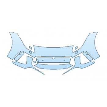 PAINT PROTECTION KIT - 2019 JAGUAR F-TYPE SVR BUMPER WITH WASHERS AND SENSORS - PRECUT PPF CLEAR BRA WRAP