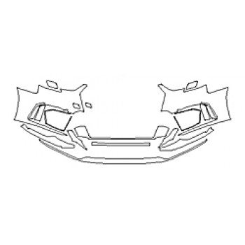 2018 AUDI RS 3 SEDAN Bumper