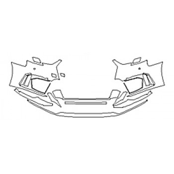 2018 AUDI RS 3 SEDAN Bumper With Sensors