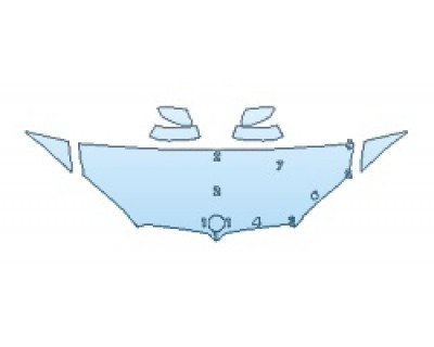 PAINT PROTECTION KIT - 2018 BMW X5 XDRIVE35D LUXURY DESIGN HOOD(24 INCH) FENDERS MIRRORS - PRECUT PPF CLEAR BRA WRAP