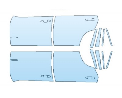 PAINT PROTECTION KIT - 2018 BMW X5 XDRIVE35D LUXURY DESIGN FULL DOORS - PRECUT PPF CLEAR BRA WRAP