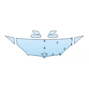 PAINT PROTECTION KIT - 2018 BMW X5 XDRIVE50I LUXURY DESIGN HOOD(24 INCH) FENDERS MIRRORS - PRECUT PPF CLEAR BRA WRAP