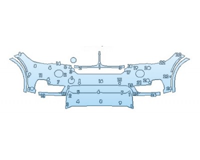 Precut PPF Kit – Clear Bra Paint Protection Film PAINT PROTECTION KIT - 2018 BMW X5 XDRIVE50I LUXURY DESIGN BUMPER WITH CAMERA AND SENSORS - PRECUT PPF CLEAR BRA WRAP