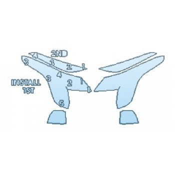 Precut PPF Kit – Clear Bra Paint Protection Film 2019 CADILLAC XTS BASE Headlights Fog lights - INVISIBLEMASK - 3M PAINT PROTECTION