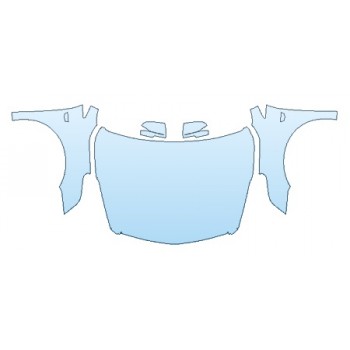 2019 CADILLAC XTS LUXURY Full Hood(Wrapped Edges) Fenders Mirrors - INVISIBLEMASK  - 3M PAINT PROTECTION