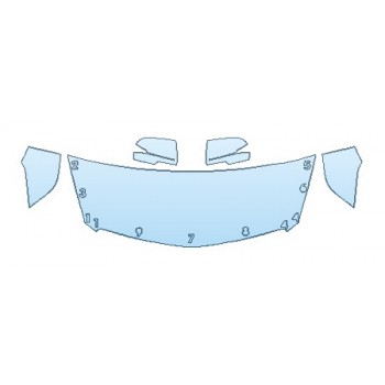 2019 CADILLAC XTS LUXURY Hood(24 Inch) Fenders Mirrors - INVISIBLEMASK  - 3M PAINT PROTECTION