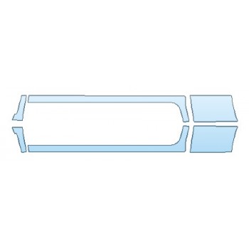 PRECUT PPF KIT - 2018 DODGE RAM 1500 HARVEST ROCKERS (REG CUP) PRECUT PPF CLEAR BRA WRAP