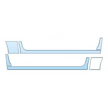 PRECUT PPF KIT - 2018 DODGE RAM 1500 HARVEST ROCKERS (CREW CUP) PRECUT PPF CLEAR BRA WRAP