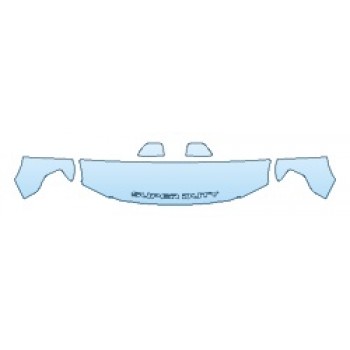 2022 FORD F-250/350 SUPER DUTY LIMITED Hood(18 Inch Wrapped Edges) Fenders Mirrors - PRECUT PPF CLEAR BRA WRAP
