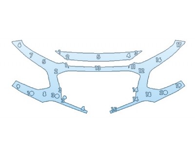 PAINT PROTECTION KIT - 2020 HYUNDAI KONA SE BUMPER - PRECUT PPF CLEAR BRA WRAP