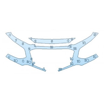 PAINT PROTECTION KIT - 2020 HYUNDAI KONA SEL BUMPER - PRECUT PPF CLEAR BRA WRAP