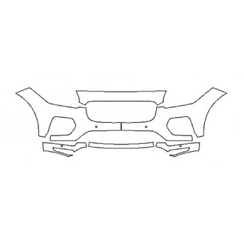 2018 JAGUAR E-PACE R-DYNAMIC S Bumper With Sensors(6 Piece)