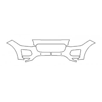 2018 JAGUAR E-PACE S Bumper With Sensors(3 Piece)